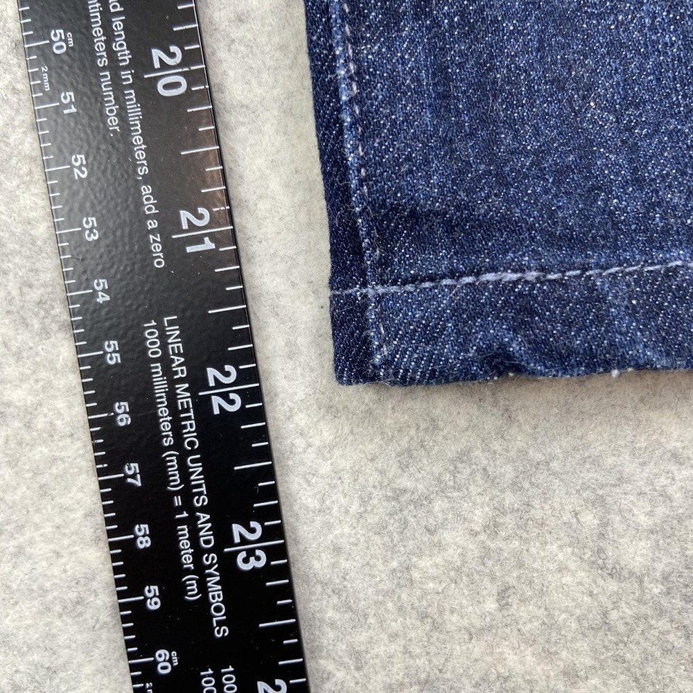 AG Adriano Goldschmied Everett Slim Straight Jeans Mens 34x22 Hemmed Dark Blue - Picture 16 of 16